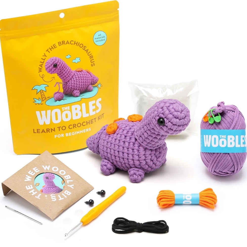 NWT The Woobles ‘Wally the Brachiosaurus’ Crochet Kit for Beginners